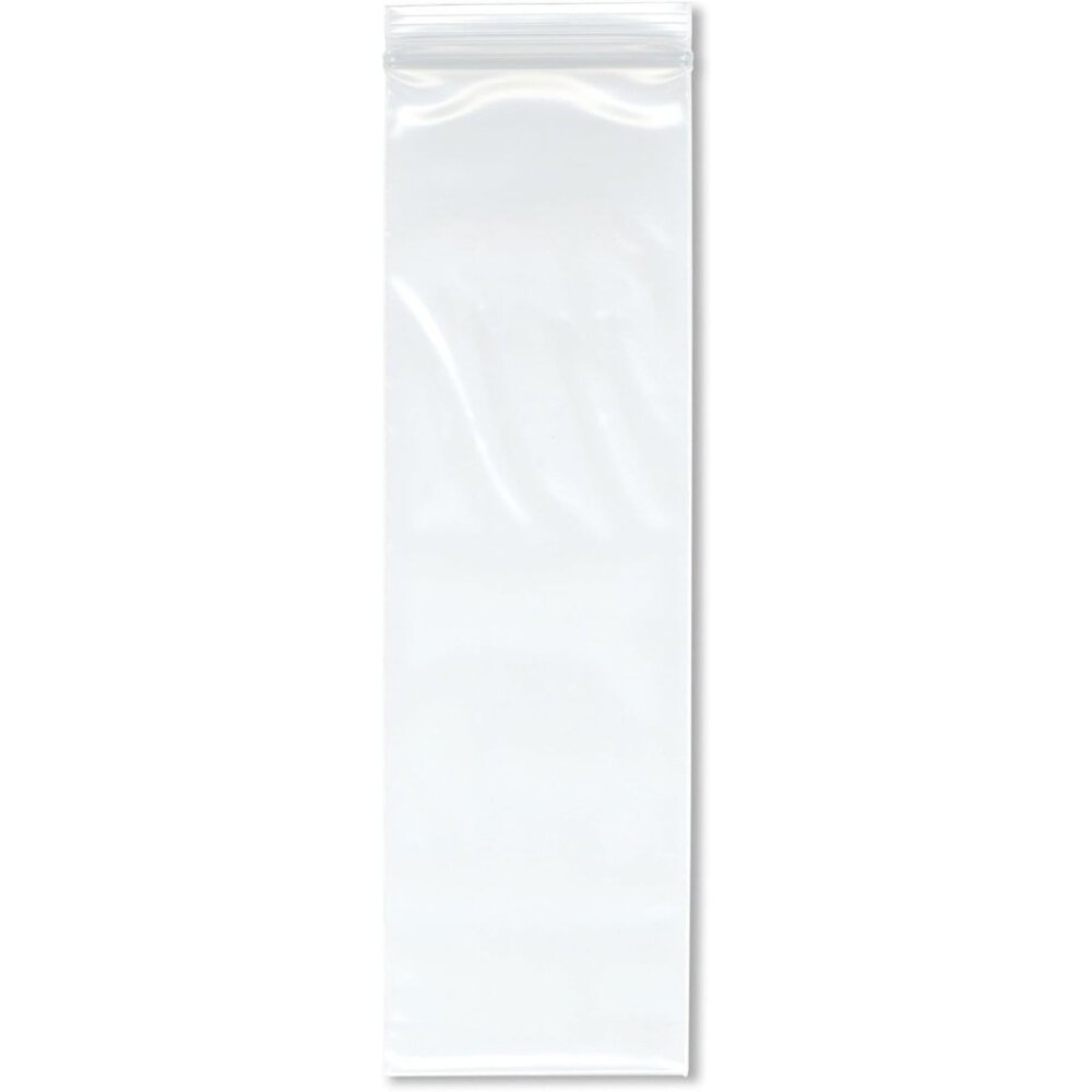 Plymor 3" x 10" (Pack of 53), 4 Mil Heavy Duty Zipper Reclosable Plastic Bags